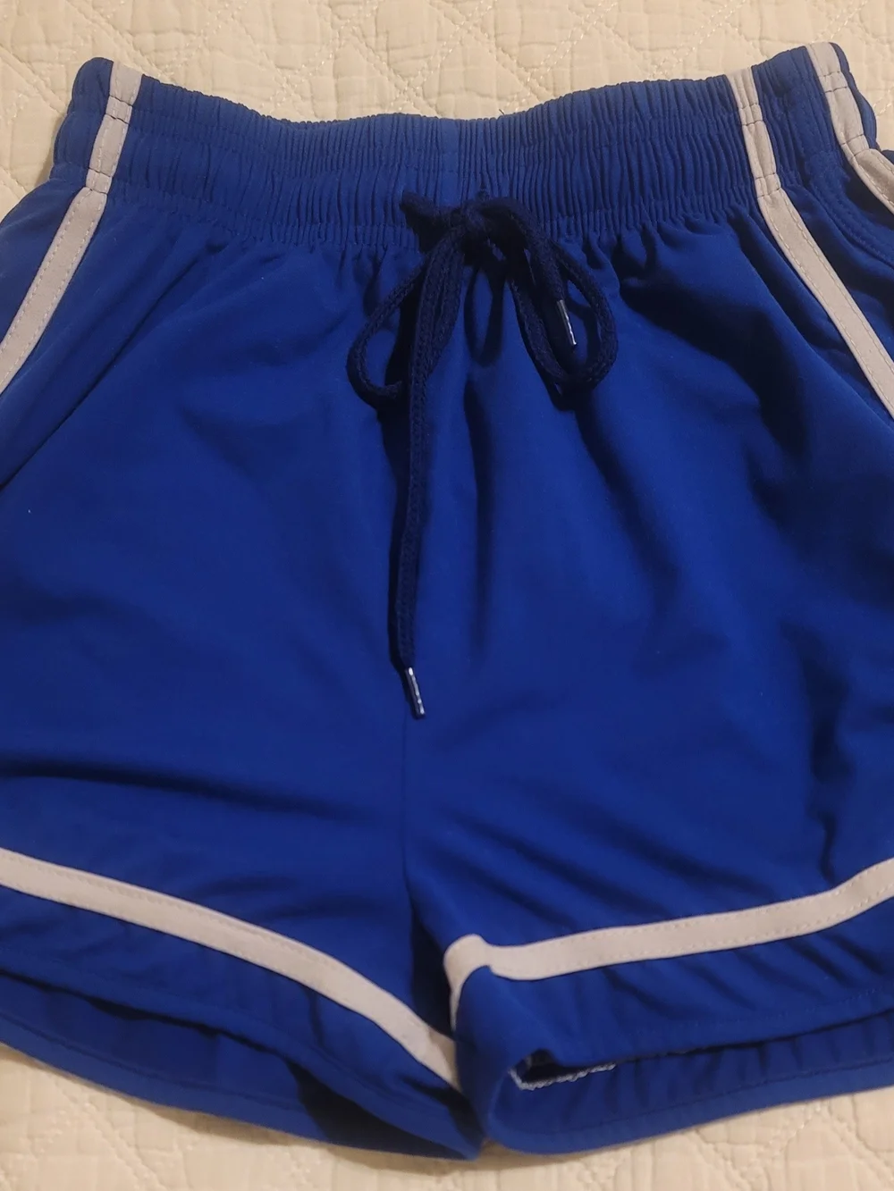 Vintage Stretch Dolphin Shorts – S/M – Retro Athletic Style